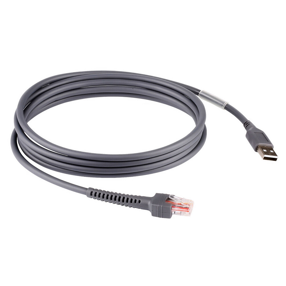 Cáp USB 1.8 A Male To RJ45 Tốc Độ Cao 2.0 M Dành Cho Máy Quét Mã Vạch Ký Hiệu LS2208