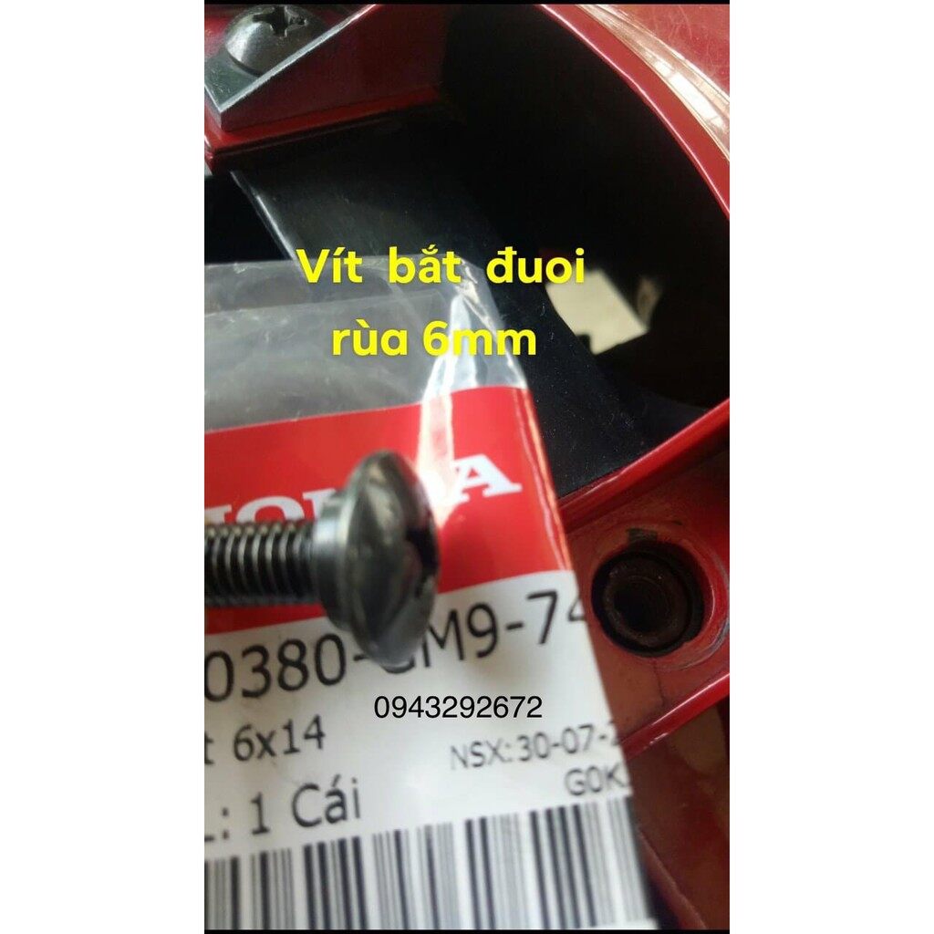 Vít bắt đuôi rùa Wave, Zx Honda