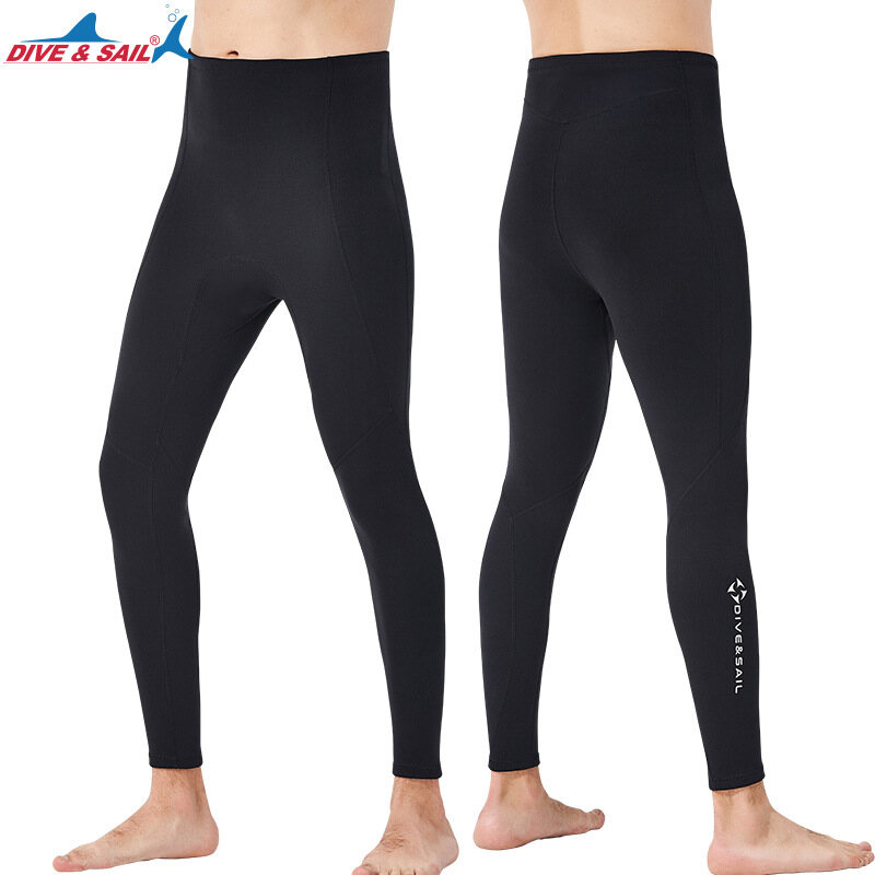DIVE&SAIL Newest 2MM Neoprene Long Swimming Pants Diving Wetsuit Men And Women Bodysuits Surf Snorkeling Diving Pants Wetsuit