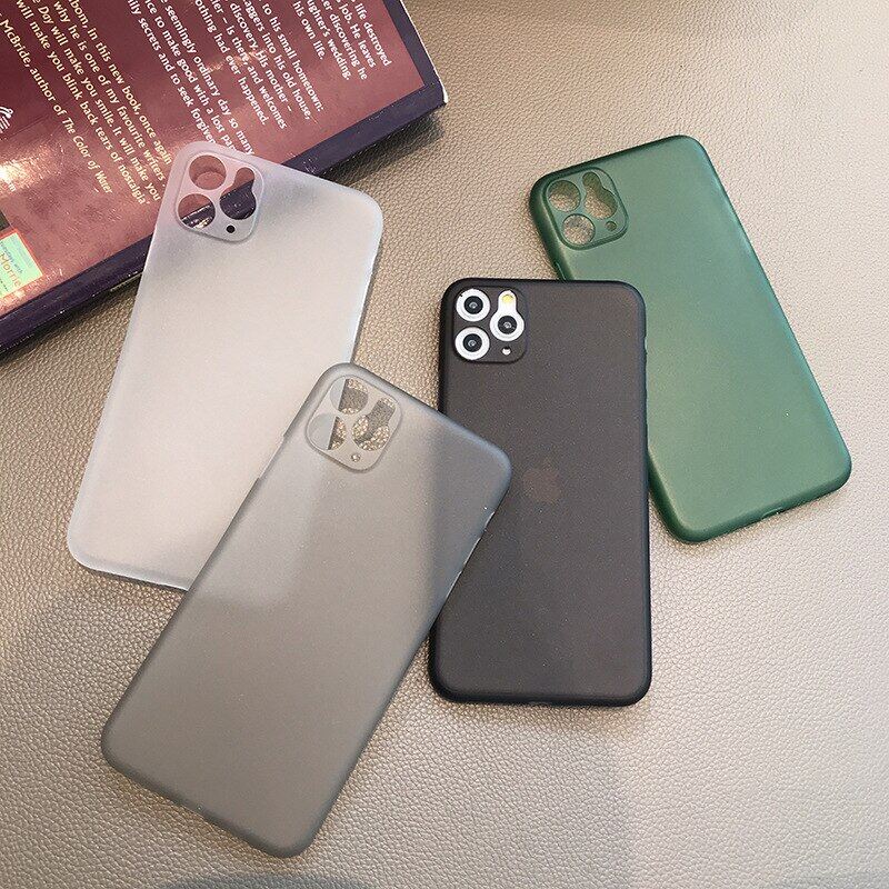 Popular 0.3mm Ultra Thin Frosted Soft PP Phone Case For iphone 11 Pro Max X XR XS Max SE2 8 7 6S Plus Shockproof Clear Cover
