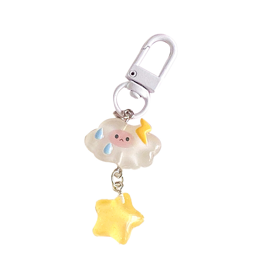 Cute Clouds/stars/decorative Key Chain Cartoon Bag Ornaments