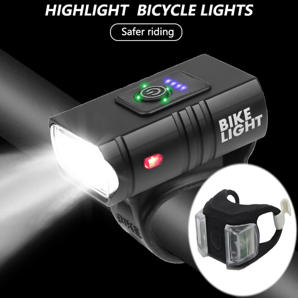 Đèn LED Xe Đạp T6 10W 800LM 6 Chế Độ USB Có Thể Sạc Lại Đèn Trước MTB