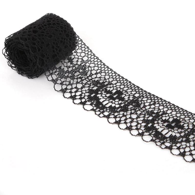 40mm DIY Thêu Lưới Viền Ren Chất Liệu Vải May Trang Trí Nhiều Màu 10 Thước Rộng Phối Băng Ren