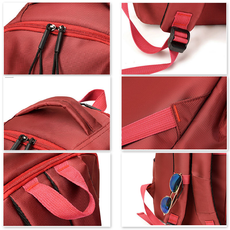 Johnn Men's and women's backpack large capacity school bag simple leisure travel computer backpack