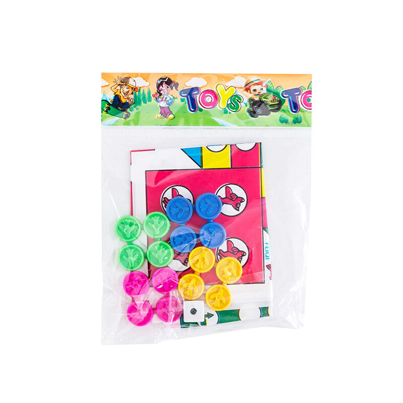 Denoswim 1 set flying chess kids toy family play plastic folding mini flight chess game toys