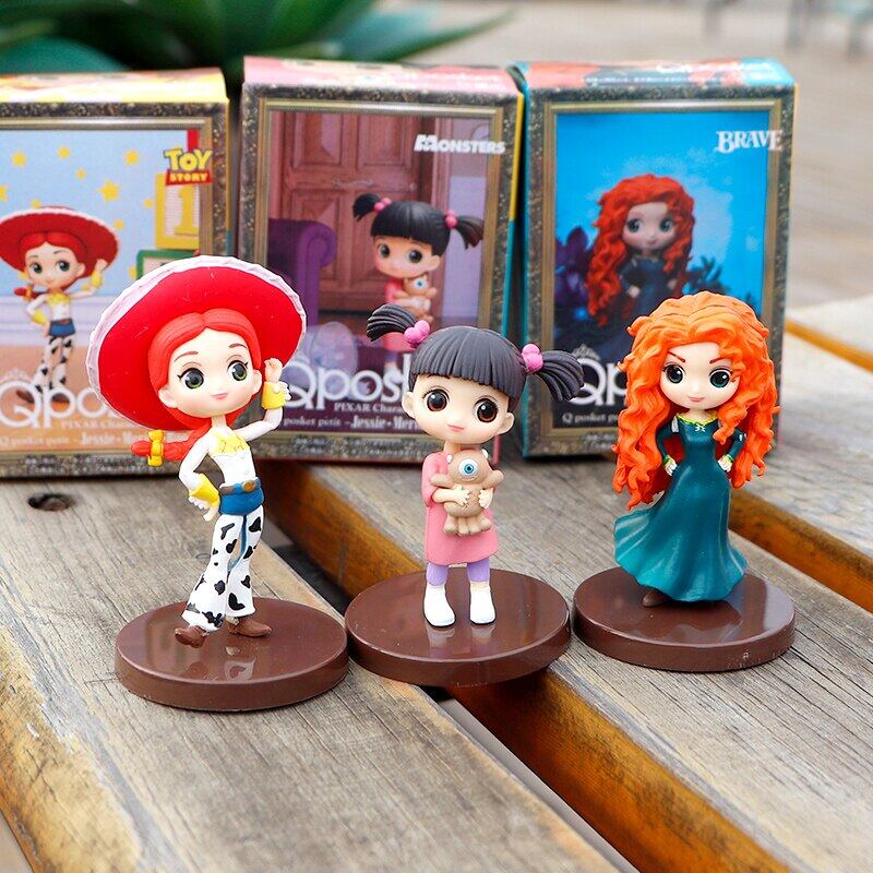 3Pcs Disney Q Posket Sofia Snow White Alice Bell Mermaid