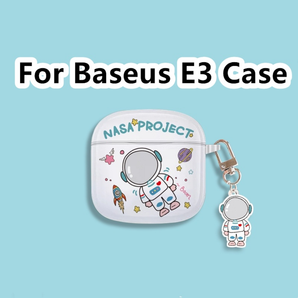 READY STOCK! For Baseus E3 Case Cartoon Transparent Alien Dogs for Baseus E3 Casing Soft Earphone Case Cover