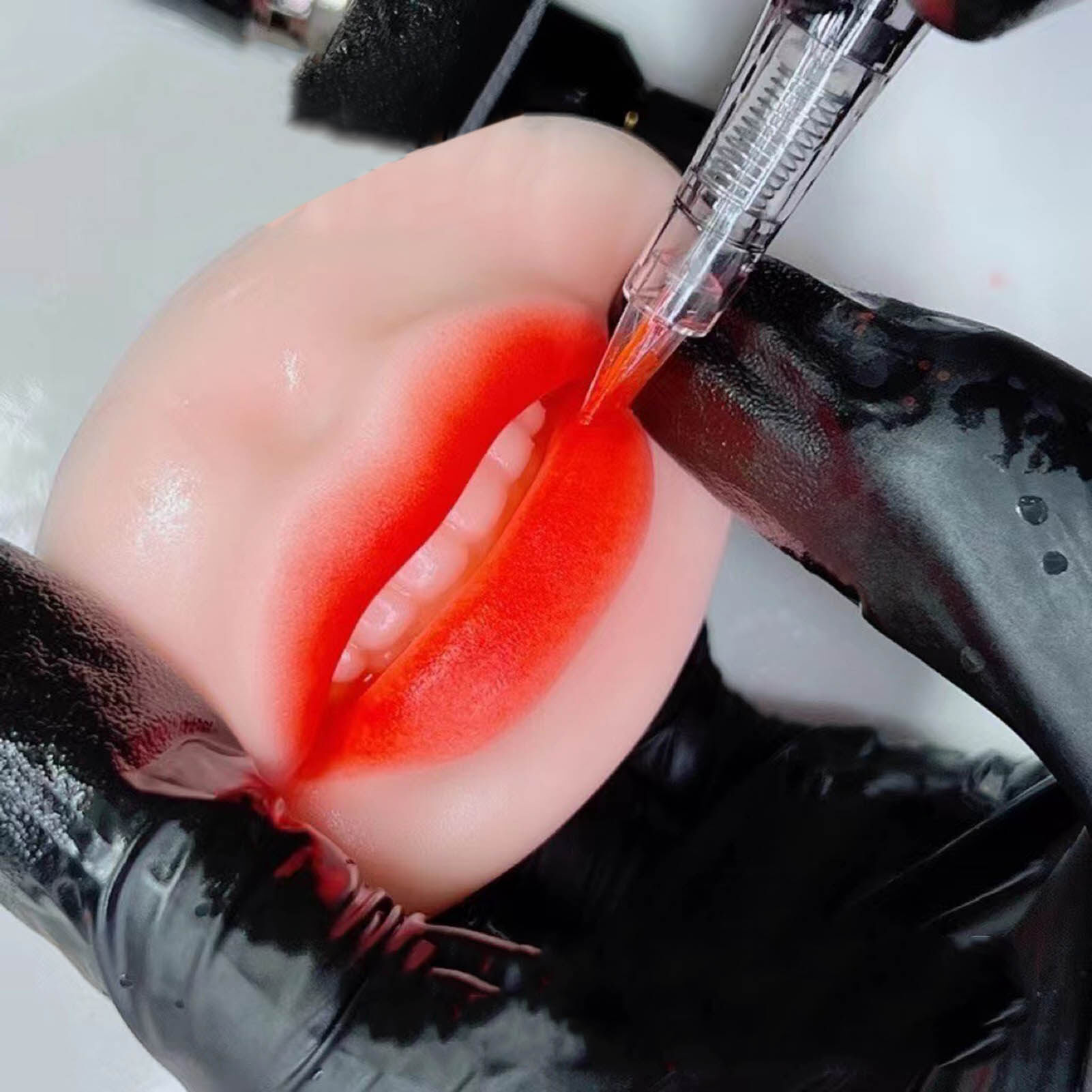 ship Simulation Lip Three-dimensional High Simulation Reusable Q-bounce Smooth Bottom Tattoo Practice Easy to Color Tattoo Silicone Lip Mold for Beginner Training Functional Silicone Lip