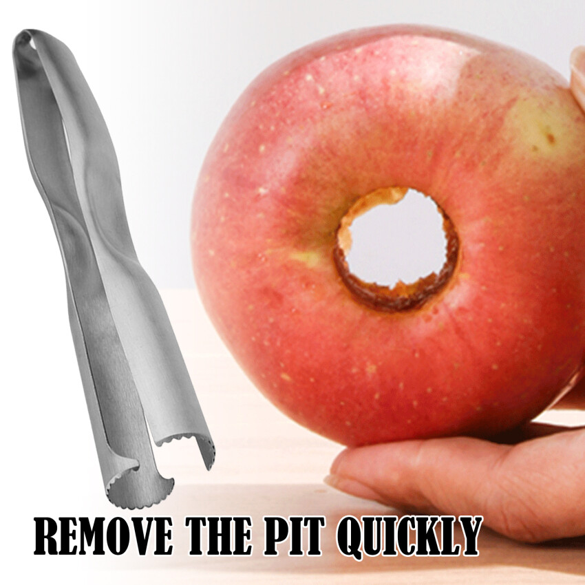 Premium Apple Corer Easy to Use Durable Apple Corer Remover for Pears Bell Peppers Cupcakes Sharp Serrated Stainless Steel Blade Kitchen Gadgets Fruit Corer Pitter, Easy to Use 1Pcs