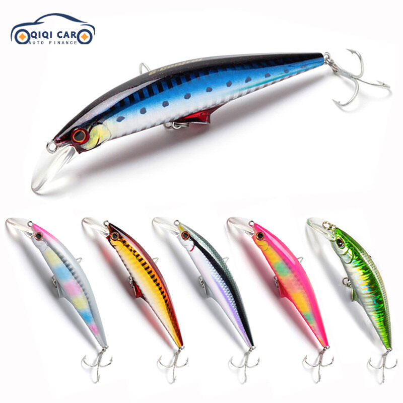 QIQI Mồi Câu Cá Nhân Tạo 12Cm 45G Mồi Cứng Cho Nước Mặn Nước Ngọt Kim Sa