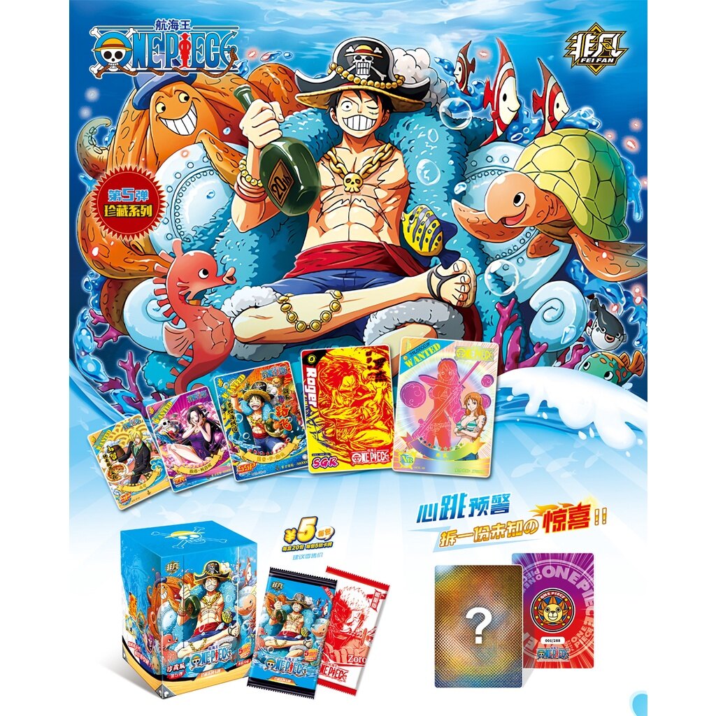 Anime One Piece Collection Cards Booster Box Full Set Collection Character Luffy Roronoa Sanji Nami Paper Card