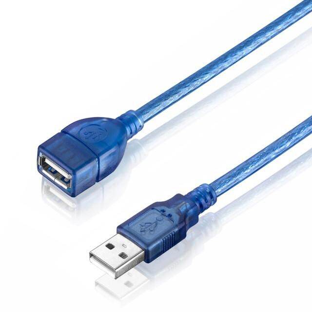 [Allmobiles] Cáp Nối Dài USB 2.0 Đầu Đực Sang Đầu Cái M/F Kép Che Chắn (Lá + Bện)