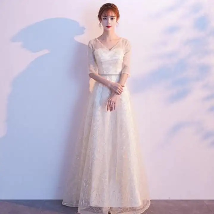 Elegant Evening Gown Wedding Party Dress Maxi Dress Long Gown