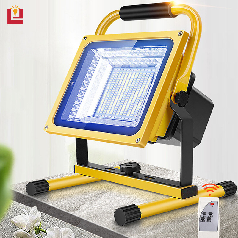 LED strong light charging projection light outdoor engineering emergency light site power outage lighting camping stall portable home.