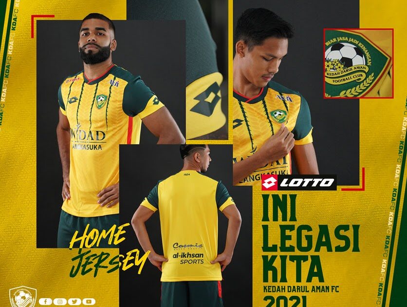 s-5xl] KEDAH HOME JERSEY 2021/2022 ADULT Player Issue Dri-Fit