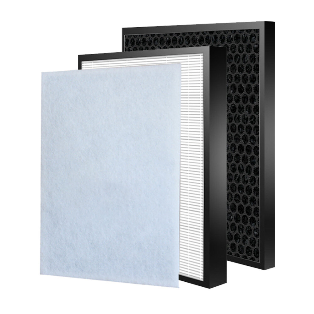 For sharp air purifier fu-a80e fu-a80a fu-a80e-w fu-a80ea-w fu-a80a-w fz-a80sfe replacement activated carbon deodorizing filter and hepa filter