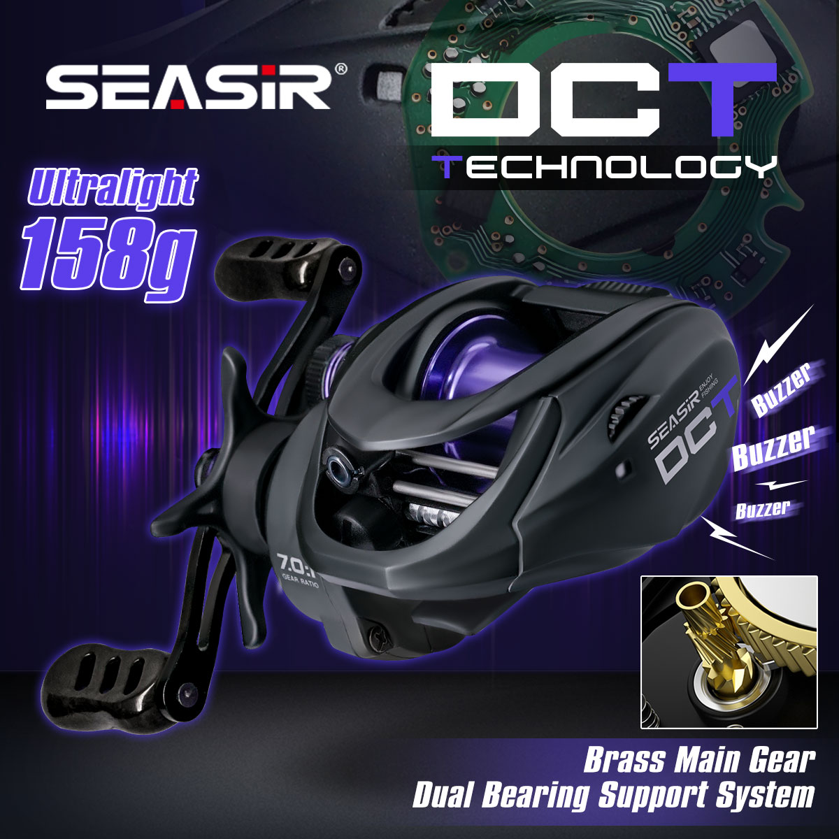 SEASIR DCT DC reel BFS Ultralight 158g Baitcasting Fishing Reel