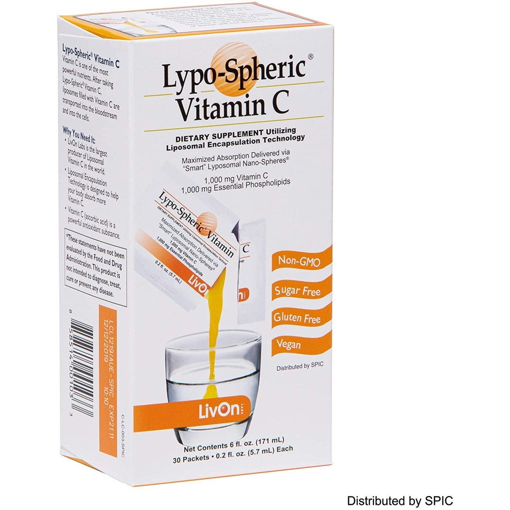 LypoSpheric Vitamin C Packets 30 supplement (Direct from Japan