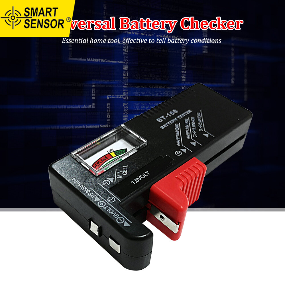 Bộ kiểm tra kiểm tra pin cảm biến thông minh màn hình kiểm tra pin thông dụng, pin tế bào nút aa aaa c d 9v 1.5v máy đo kiểm tra mức tuổi thọ pin gia dụng nhỏ