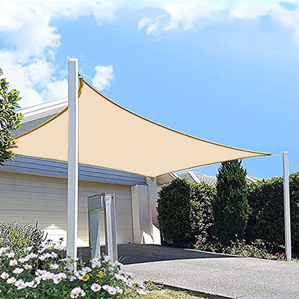 300D Waterproof Polyester Square Rectangle Shade Sail garden terrace