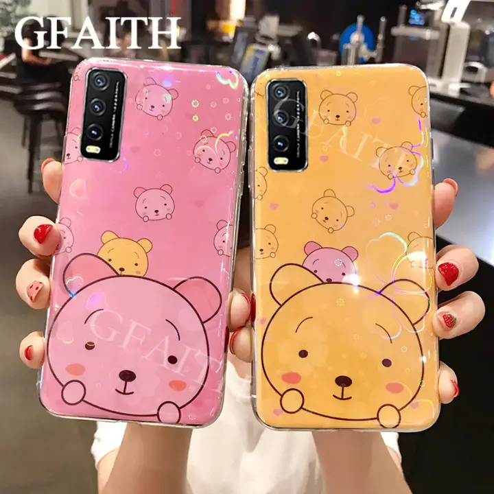 Gfaith For Oppo Vivo Y20 Y12s Case Y20 2020 Y20i Colorful Cartoon Cute Bear Dog Luxury Soft Phone Case Back Cover Casing Lazada Ph