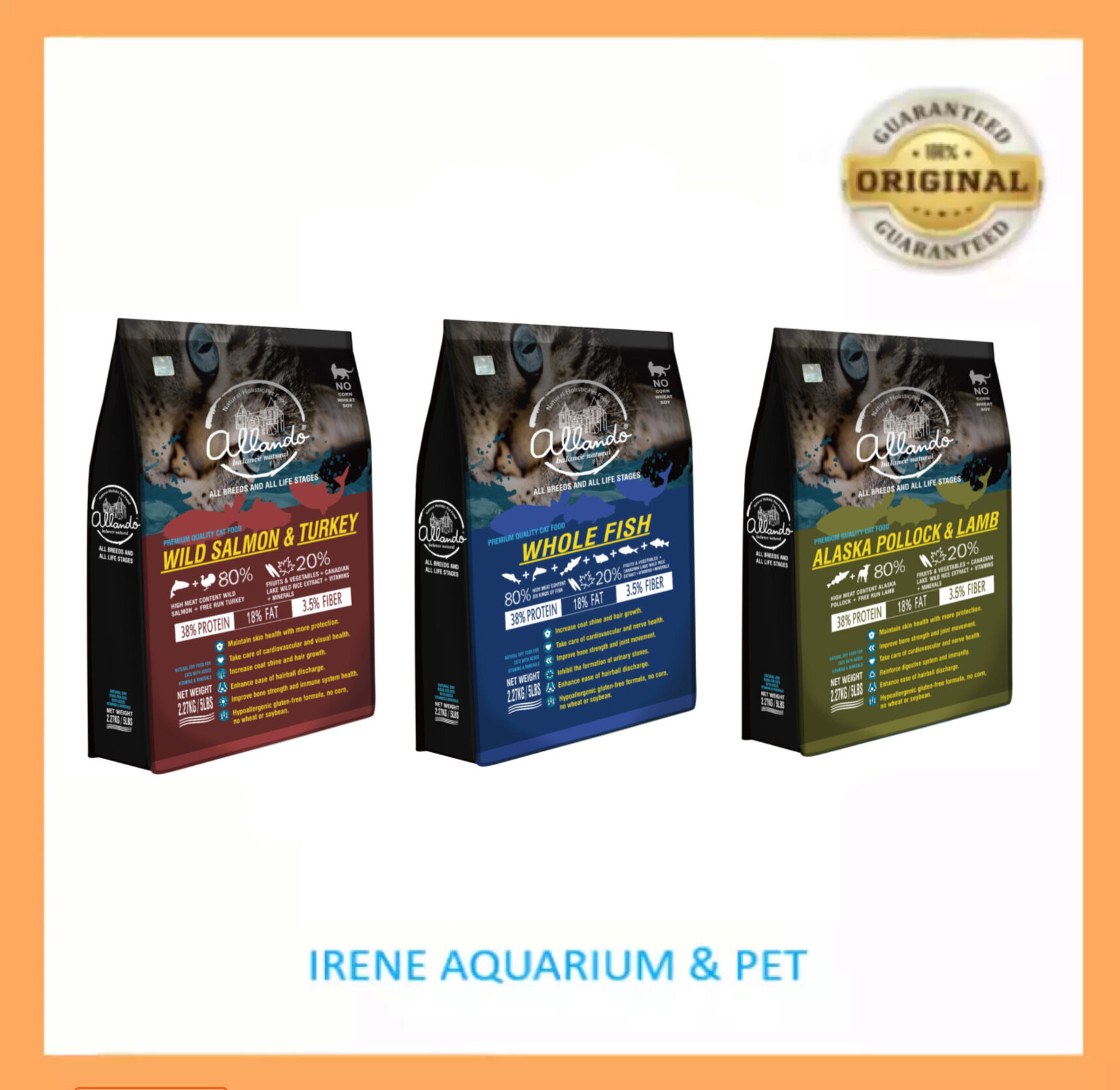 Allando Holistic Cat Food 6.8kg Lazada