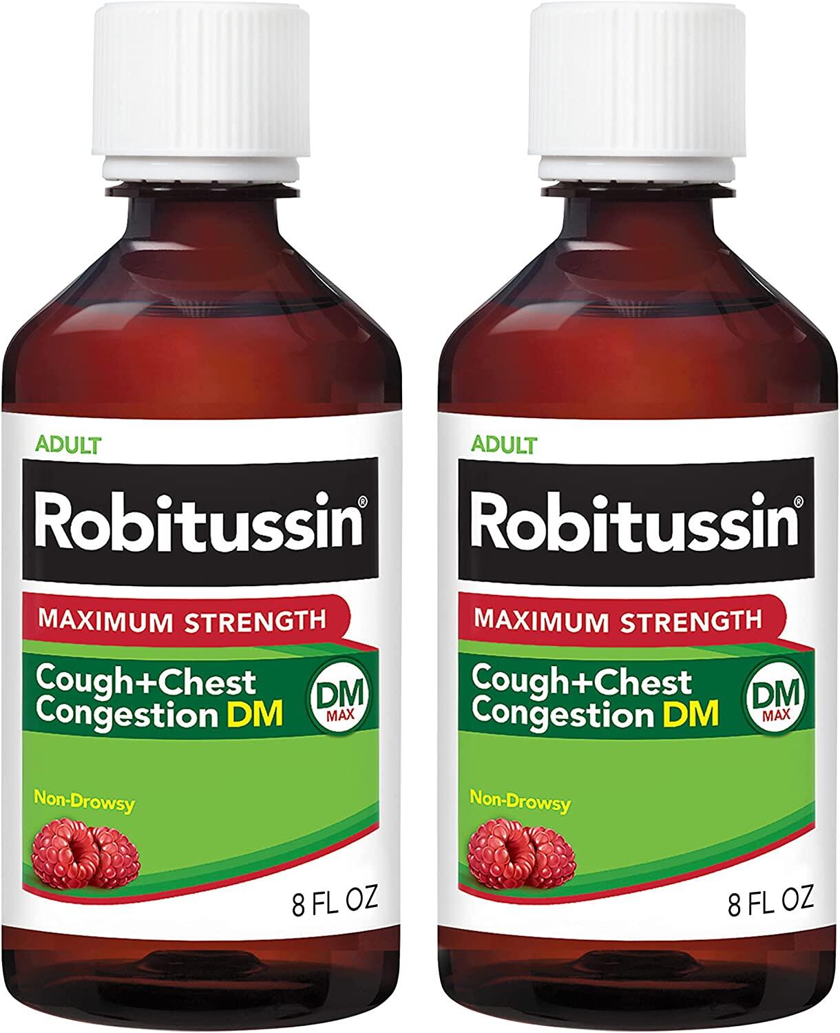 Robitussin Adult Maximum Strength Cough Plus Chest Congestion DM Max ...