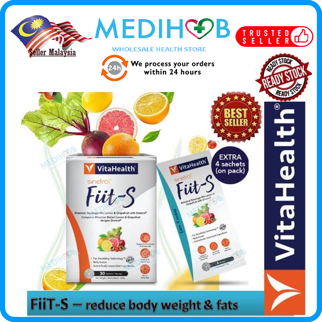 Vitahealth Fiit S 30 Extra 4 Sachets Weight Management Expiry Sep 2022 Star Product Lazada