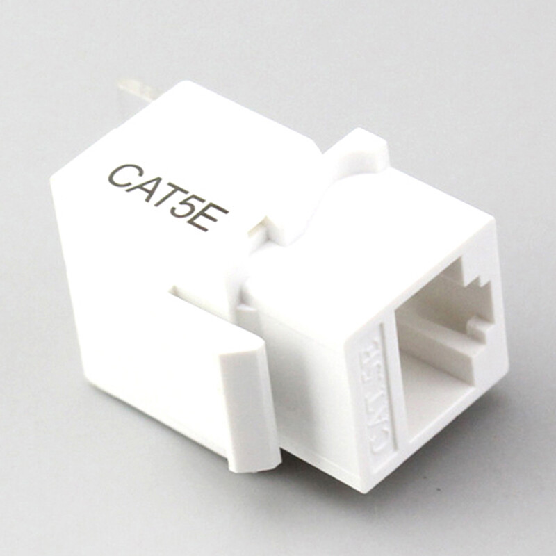 UNI [Ready Stock]10Pcs RJ45 CAT5e Ethernet Network Keystone JackClip Module Wall Plug Connector
