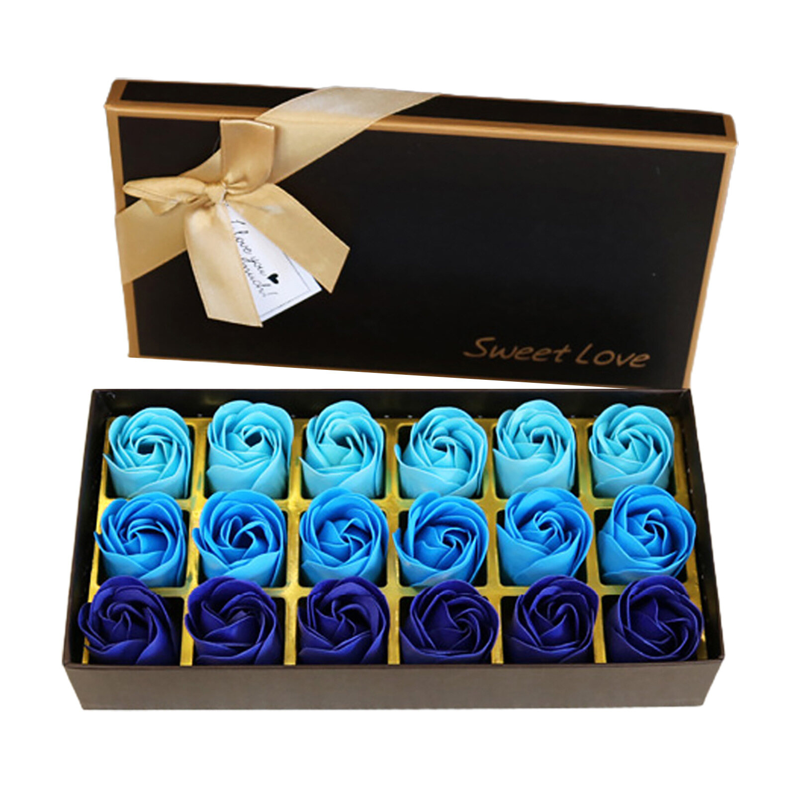 Sanwood® 18Pcs/Box Useful Soap Rose Flower Elegant Effectively Clean Scented Scented Rose Soap Petals Body Soap for Women's Day