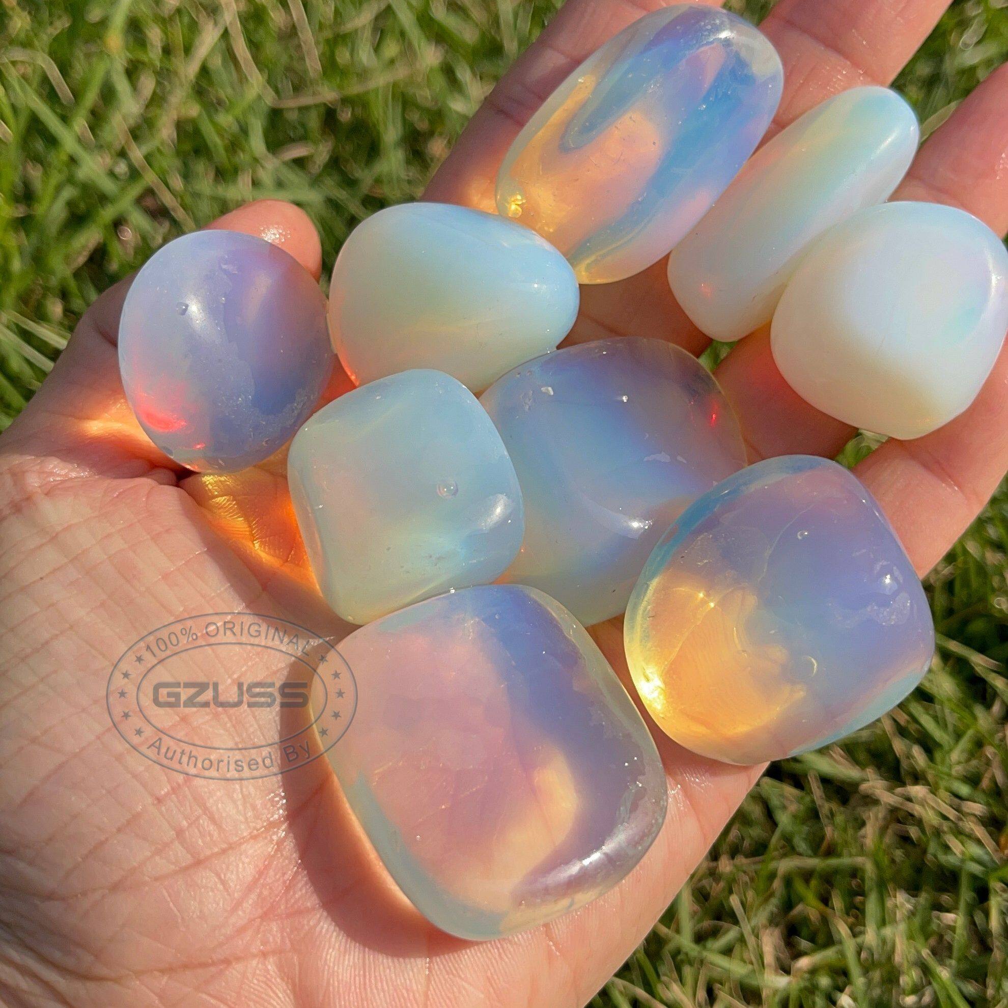 2-3.5cm opalite tumblestone | opalite sụt giảm đá | Reiki tính | đạo đức có nguồn gốc