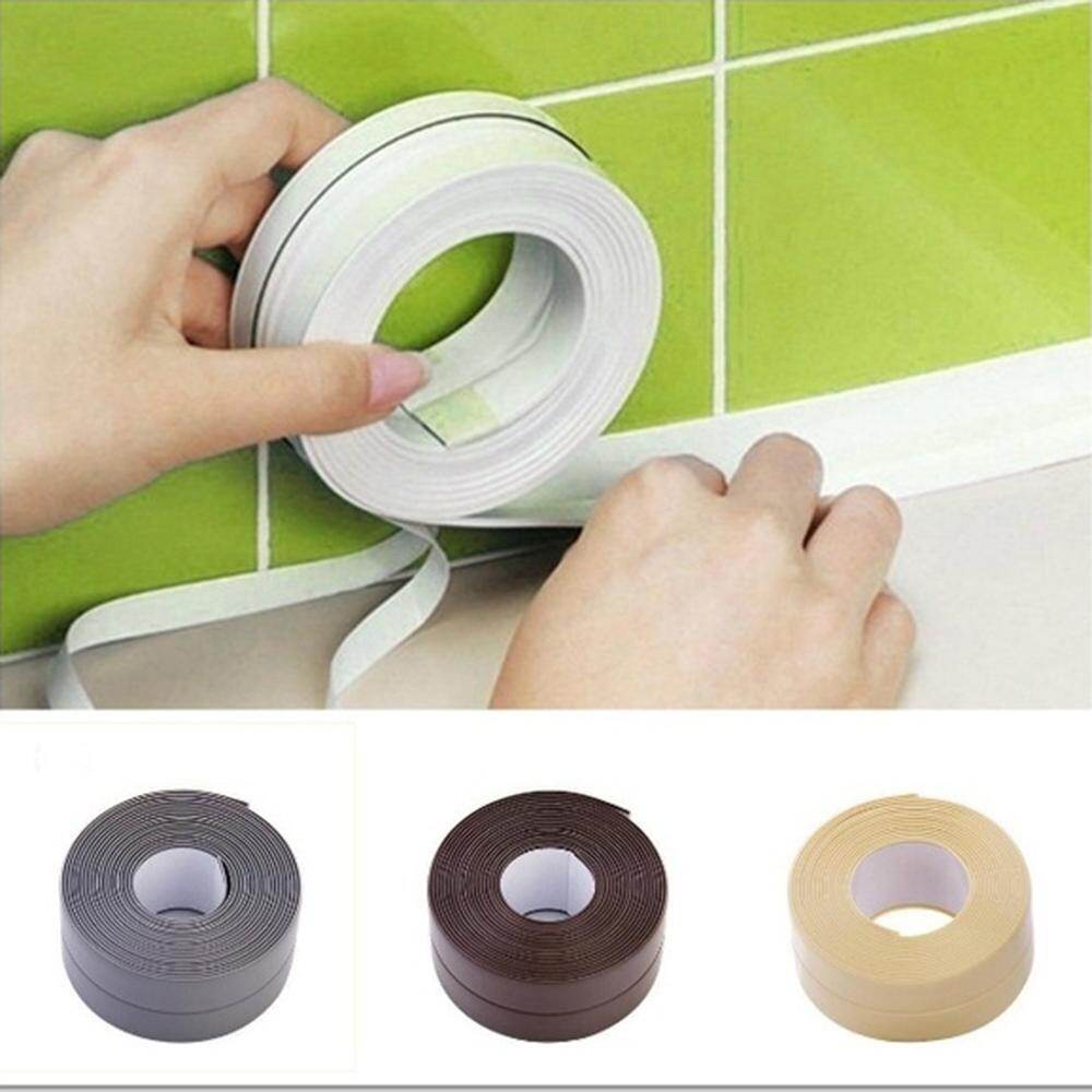 1 x Wall Sealing Tape PVC Adhesive Sink Stove Kitchen Bathroom Corner Sealant Tape Strip Waterproof Mould Proof Stickers