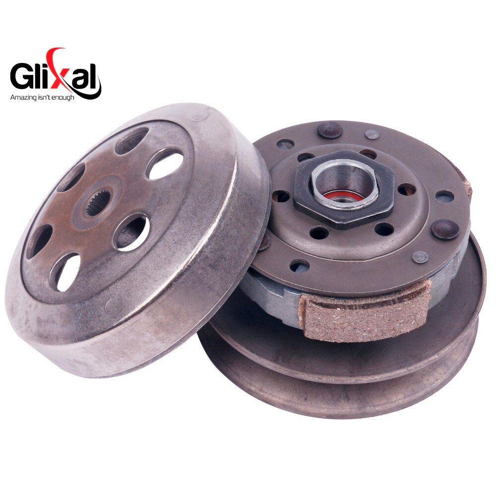 Glixal gy6 49cc 50cc gas scooter complete rear clutch assembly for taotao sunl znen 139qmb 139qma engine moped