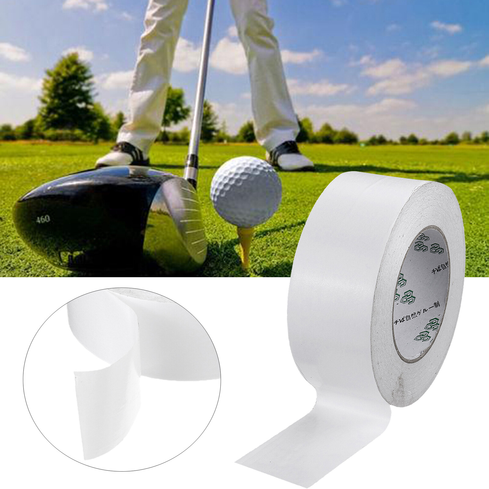 WDSoil Double Sided Golf Grip Tape 2/1.4/1/0.7Inch Golf Club Maintain