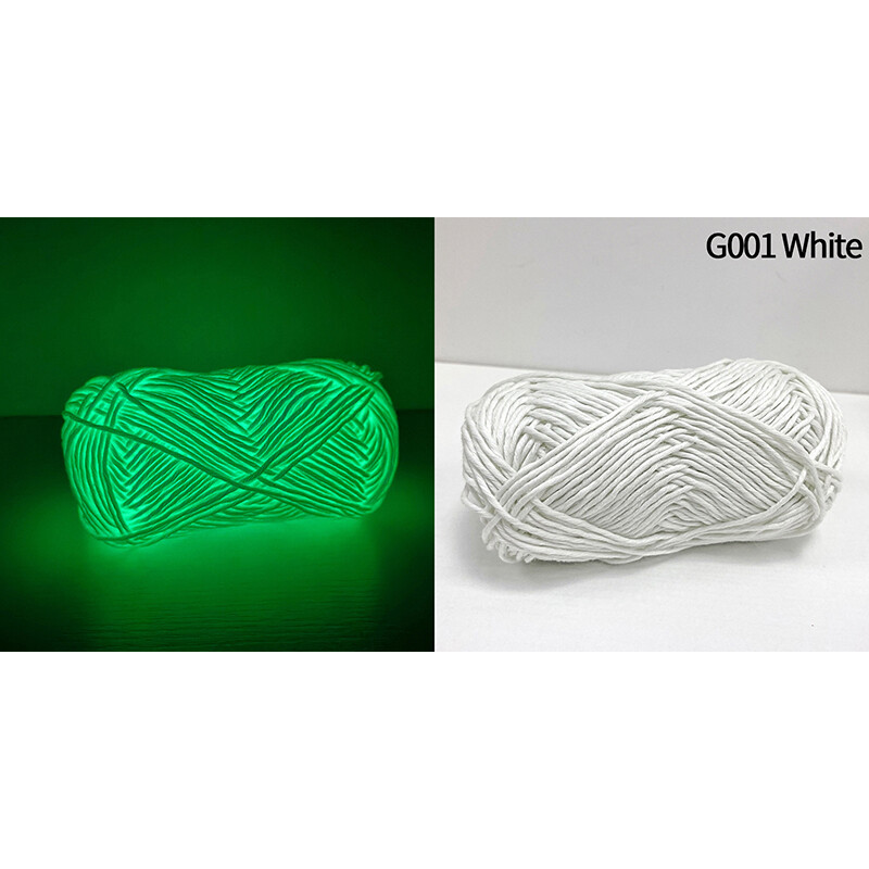 U2y7 Creative Hat Wool Gloves Yarn Luminous Thread DIY Glowing Yarn For Bag Sweater Rug Craft Yarn Hand Knit