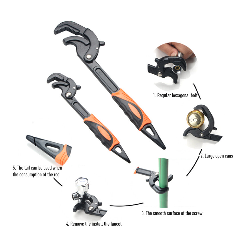 Universal Wrench Tool Set Open Mouth Global Open Wrench Single Function Fast Automatic Adjustment Activity Wrench