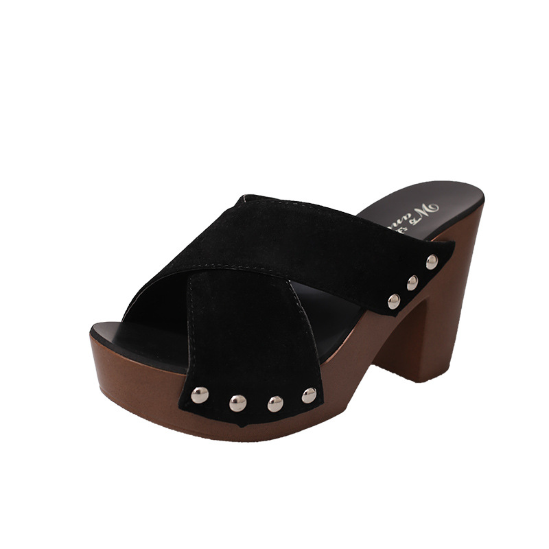 New Arrival New Thick bottom High fashion Flat Bottom Casual Quick Drying Versatile Lace-free Shoes sandals
