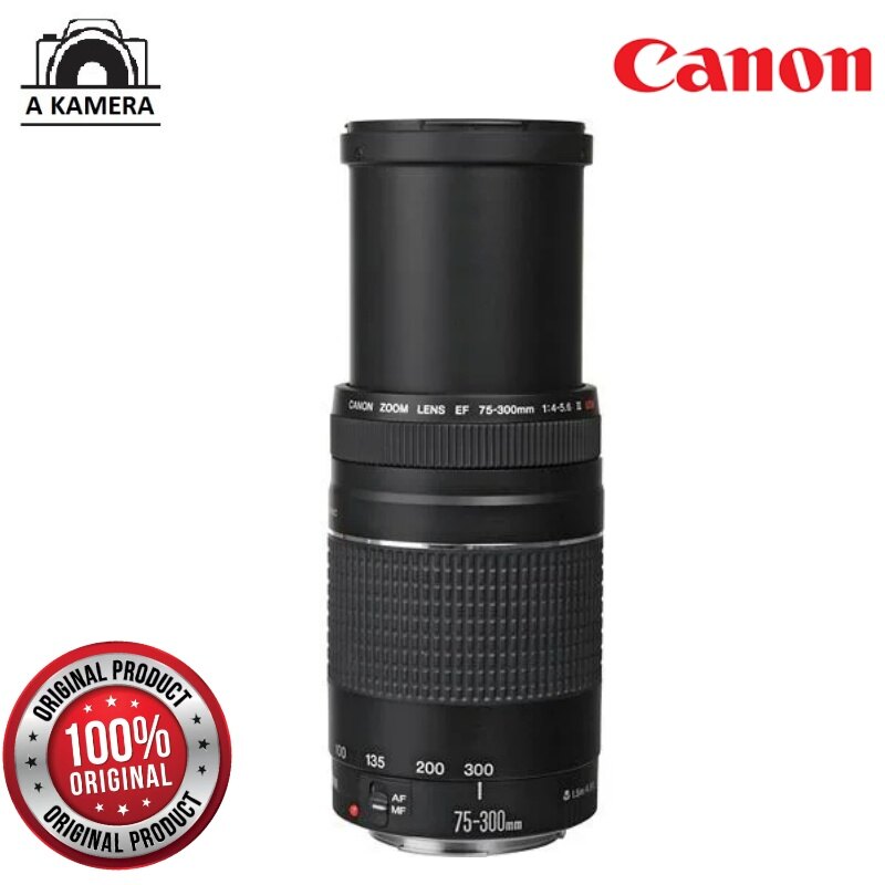 Canon Ef 75 300 Mm F 4 0 5 6 Iii Lens Black Lazada