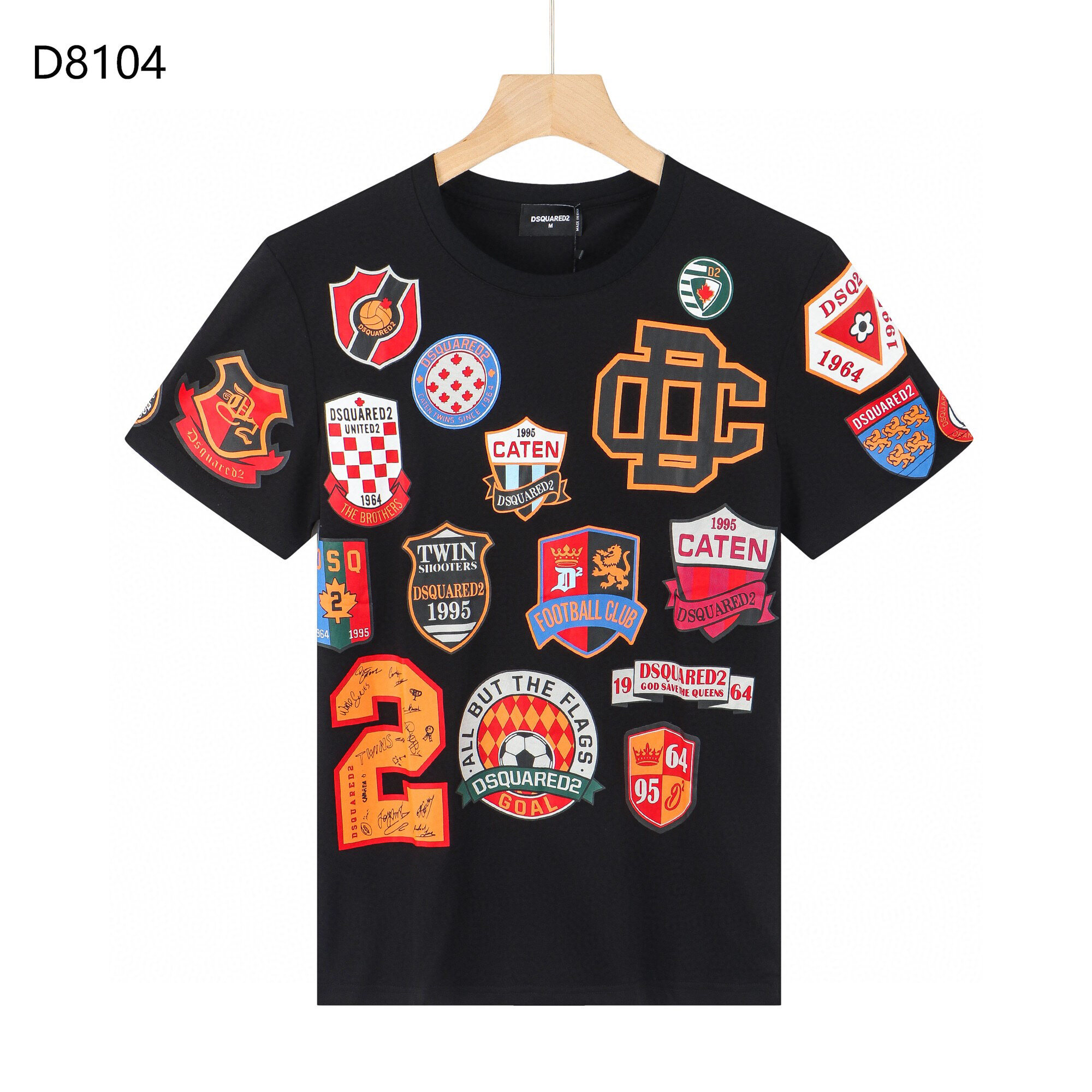 DSquared High Quality Men DSquared2 Print Cotton Short Sleeve T-Shirts D2 Shirts Cool Tees