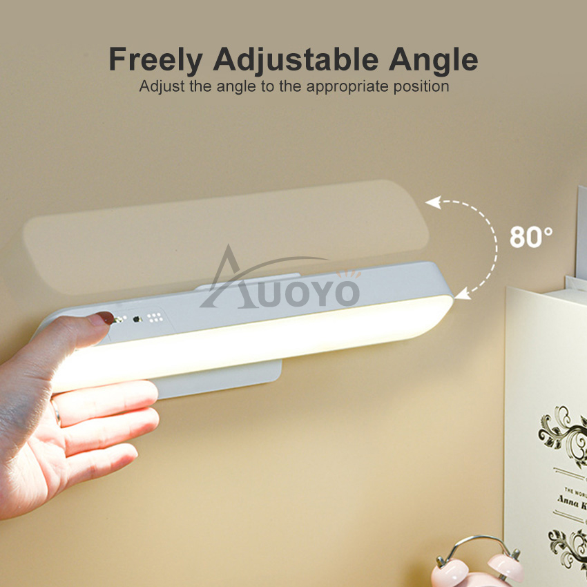 Auoyo Dèn Treo LED từ tính, đèn Bàn USB, đèn USB sạc cảm ứng cảm ứng đèn tường, đèn tủ âm tường vô cấp, đèn tủ âm tường tủ quần áo