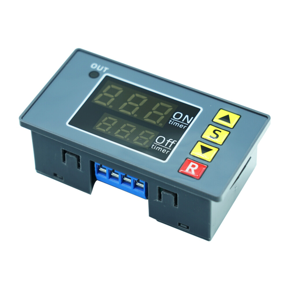 diymore T3230 AC110V 220V DC12V / 24v Digital Time Delay Relay LED Hiển thị chu kỳ Hẹn giờ có thể chuyển đổi Công tắc có thể điều chỉnh Thời gian chuyển tiếp Thời gian trễ Công tắc