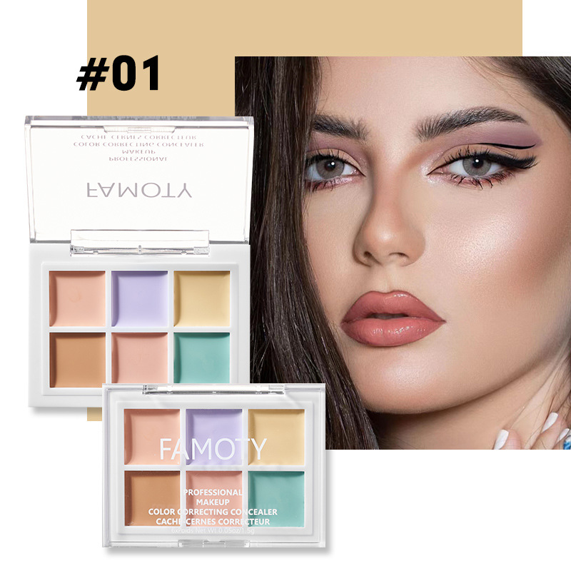 6 Color Cream Concealer Natural Coverage Oil-free Contour Long Lasting Smooth Moisturizing Concealer