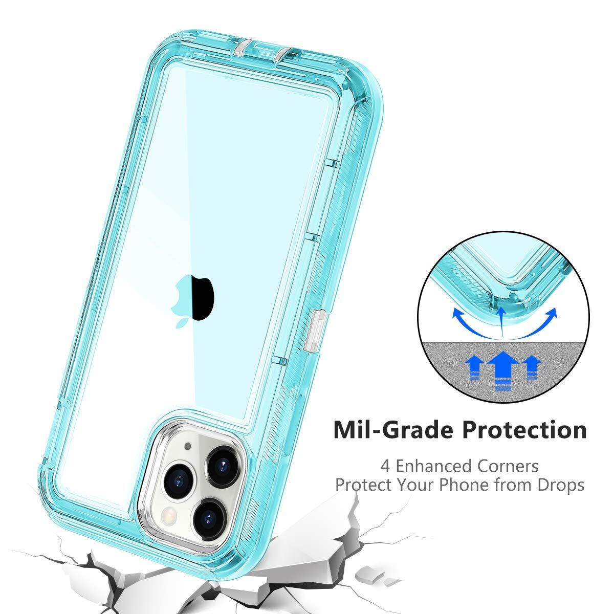 Lai rõ ràng trường hợp đối với iPhone 17 Pro Max / iPhone không khí/iPhone 17, chịu lực cao hai lớp trường hợp Chống sốc với cứng PC Ốp lưng TPU mềm Vỏ bảo vệ cho iPhone 16 Pro Max/16e/15 cộng với/14 Pro Max/13 Pro Max/12 Pro Max/11/SE 2nd 3rd Gen