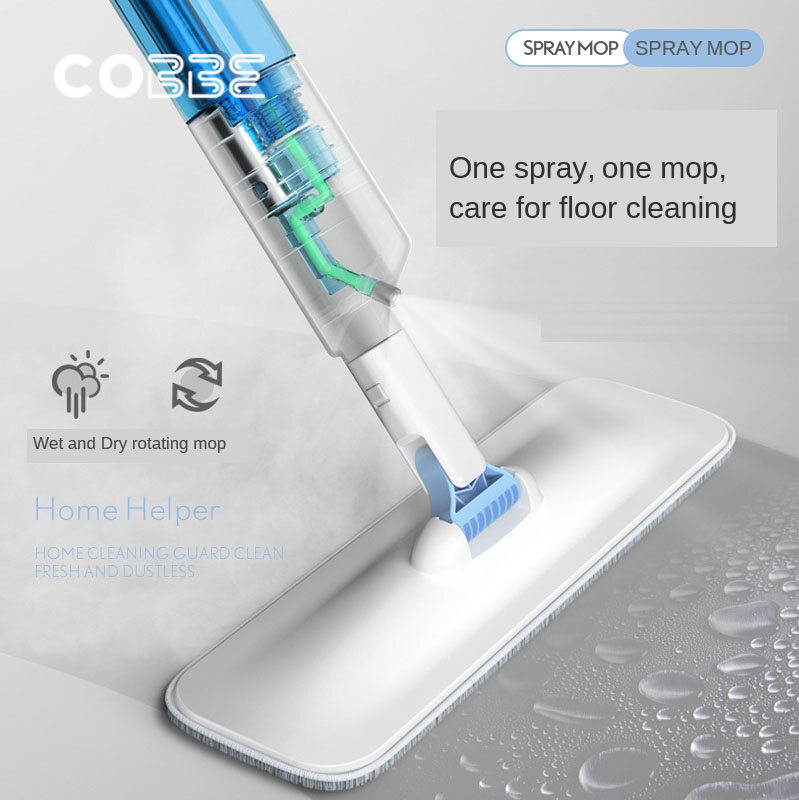 Cây Lau Nhà Cobbe, Cây Lau Nhà Xoay 360 Độ, Dụng Cụ Vệ Sinh Nhà Bếp