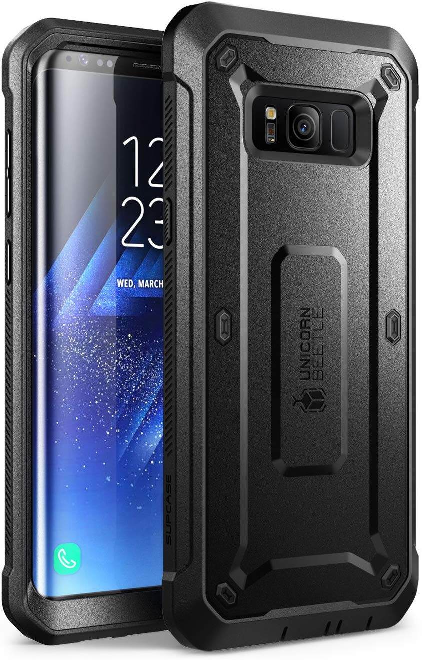 Ốp Lưng Supcase UB Pro Cho Samsung Galaxy S7/S8/S9/S7 S8active/S8 Plus/S9 Plus/S10 E Miếng Bảo Vệ Màn Hình Tích Hợp Ốp Lưng Toàn Thân (Đen)