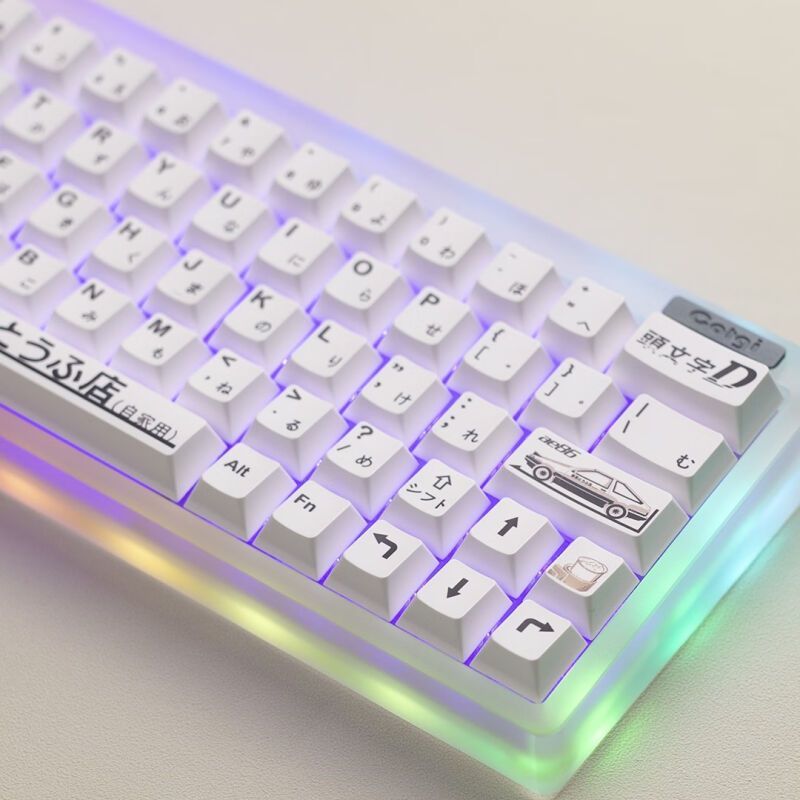 Ae86 Keycaps PBT dye-sub Cherry độ cao độ nghiêng nút bàn phím ban đầu D Keycap Tương thích với Cherry Gateron công tắc MX Bàn phím cơ