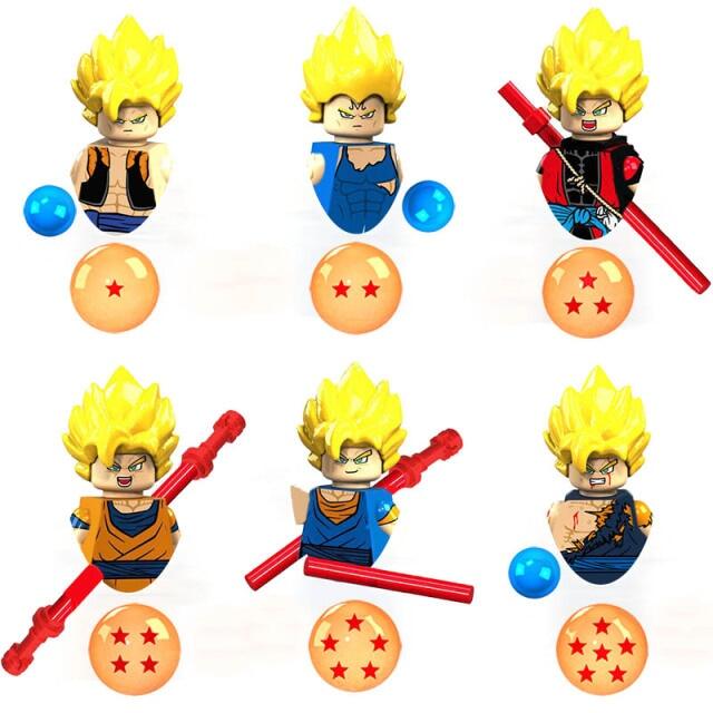 Anime Dragon Ball Z Mini Doll Action Figure Miniature Son Goku Vegeta