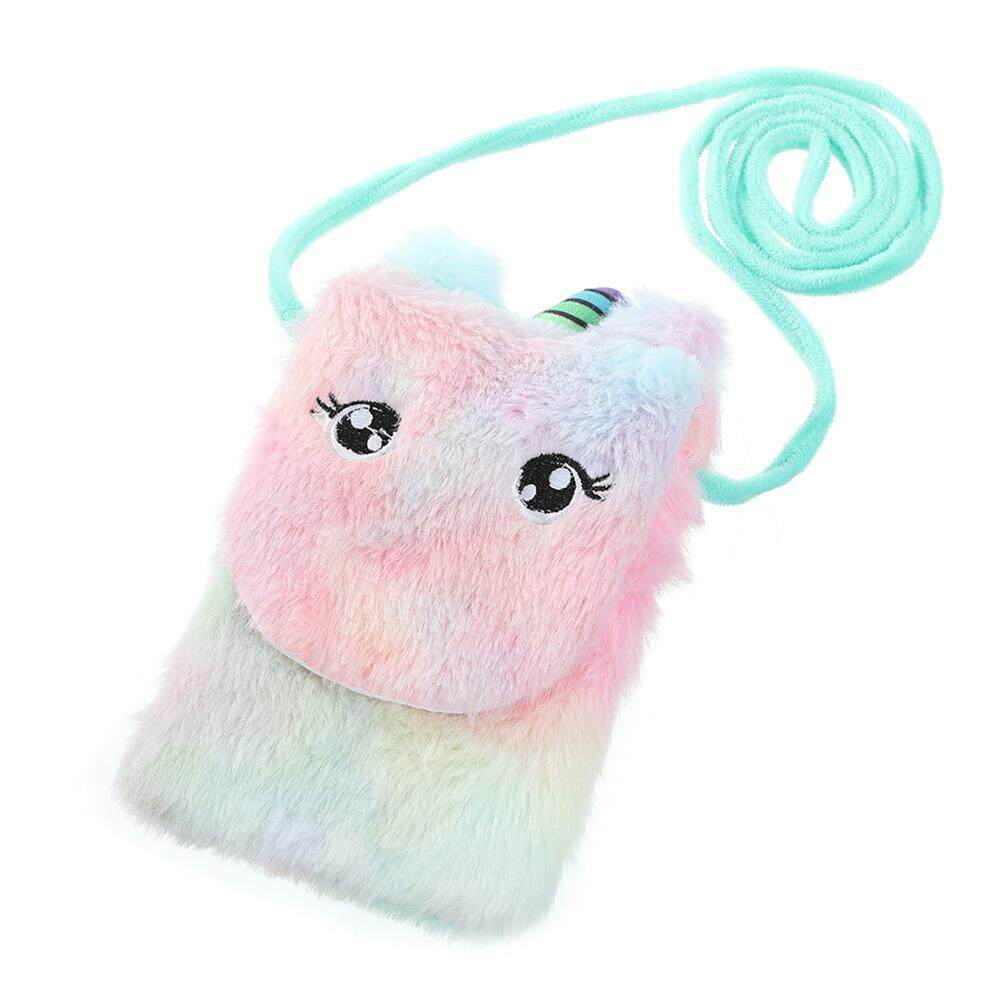 Women/'s Kawaii Plush Cat Handbag Soft Doll Toy Sling Carry Shoulder Bag Purse
