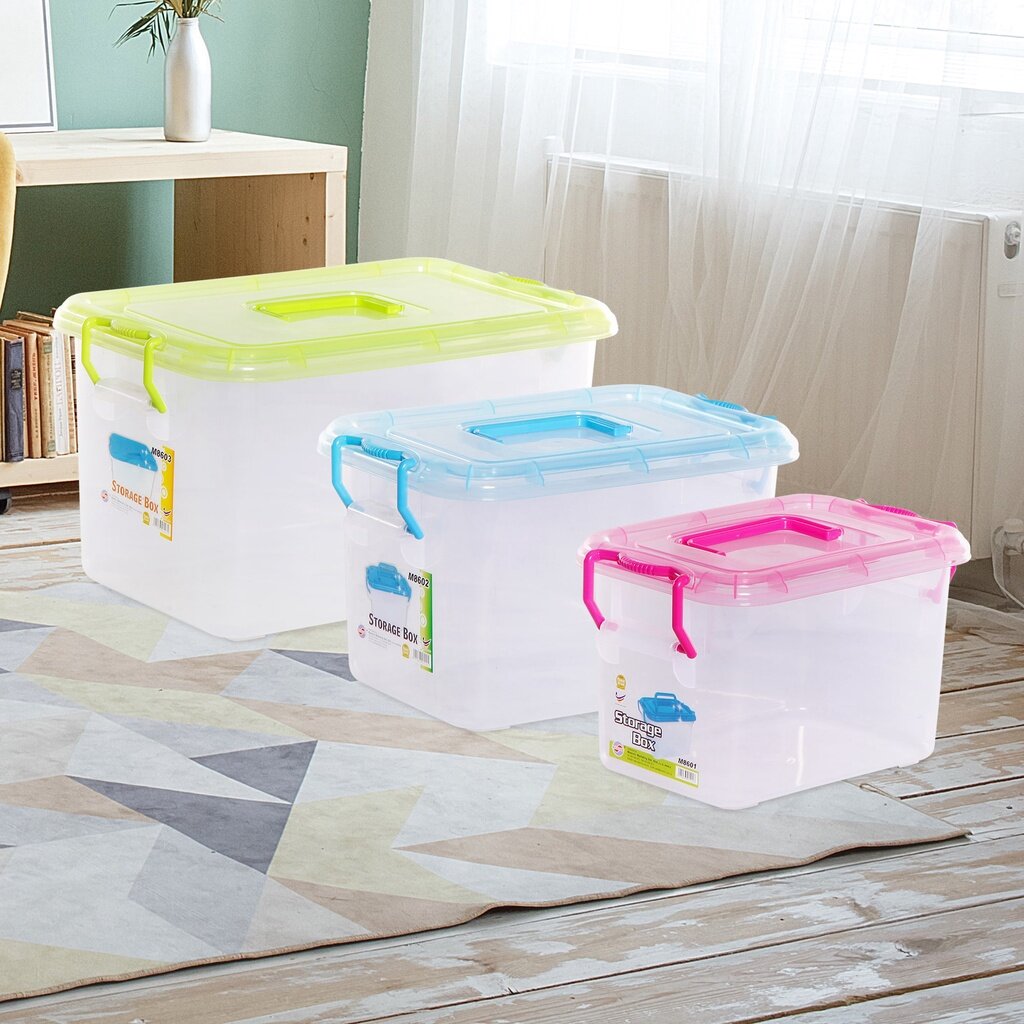 MAXONIC 3 IN 1 COMBO SET 6/11/22L Multipurpose Storage Box with Lid ...