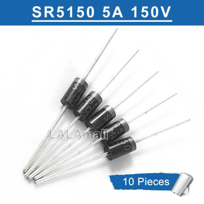 10 chiếc đi-ốt chỉnh lưu schottky sr5150 sb5150 mbr5150 5a 150v chính hãng mới